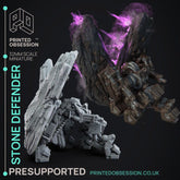 Clockwork Stone Defender 3D-printed model